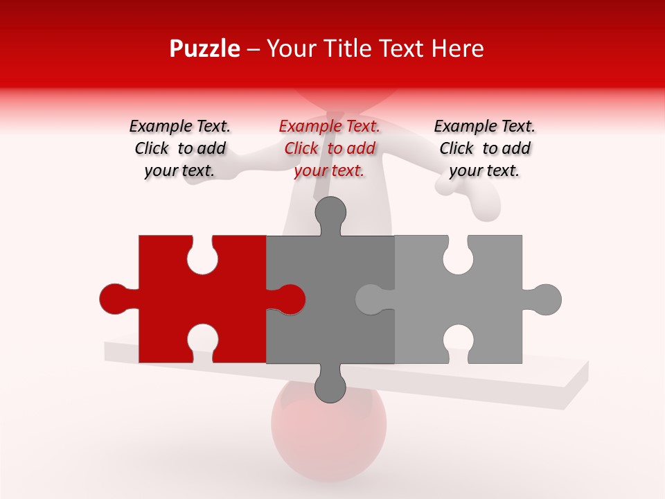 Balance Move Cartoon PowerPoint Template