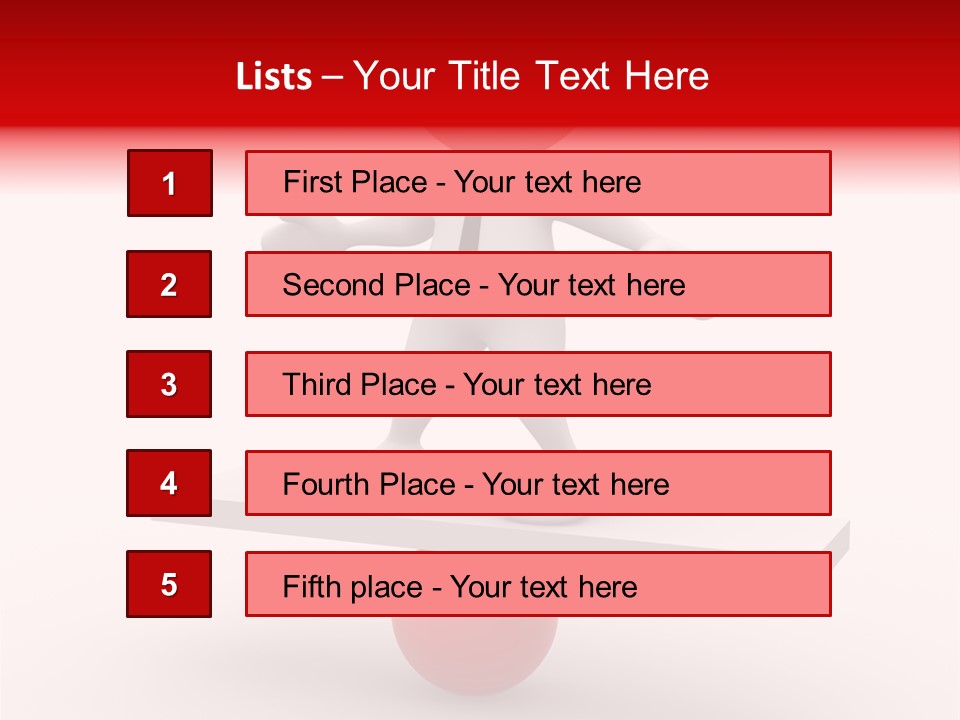 Balance Move Cartoon PowerPoint Template