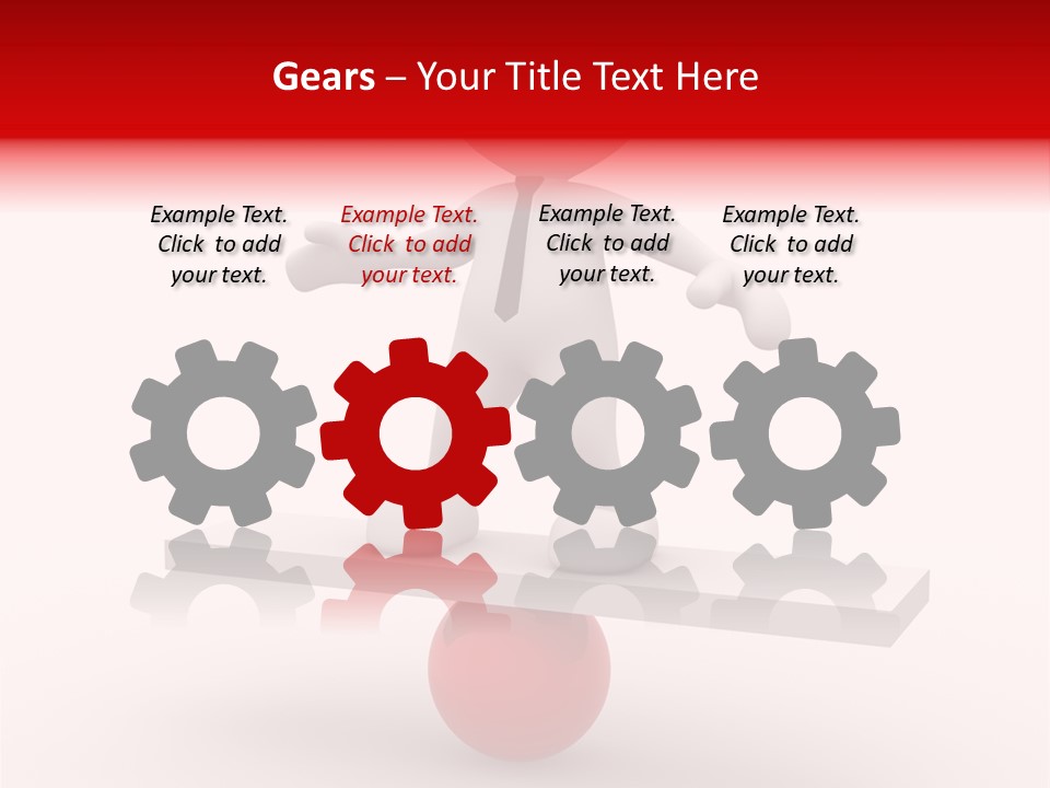 Balance Move Cartoon PowerPoint Template