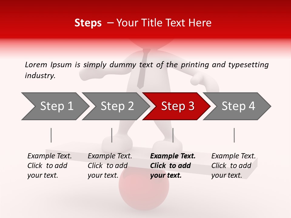 Balance Move Cartoon PowerPoint Template