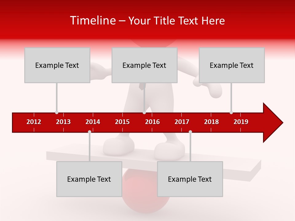 Balance Move Cartoon PowerPoint Template