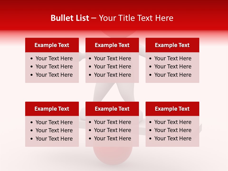 Balance Move Cartoon PowerPoint Template