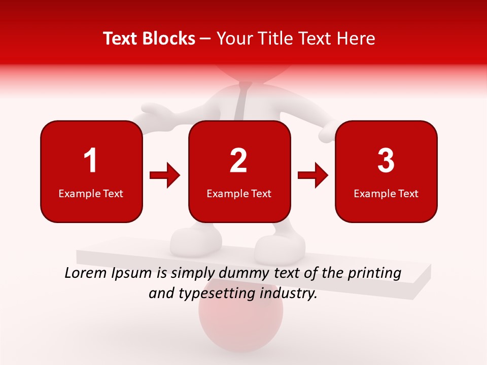 Balance Move Cartoon PowerPoint Template