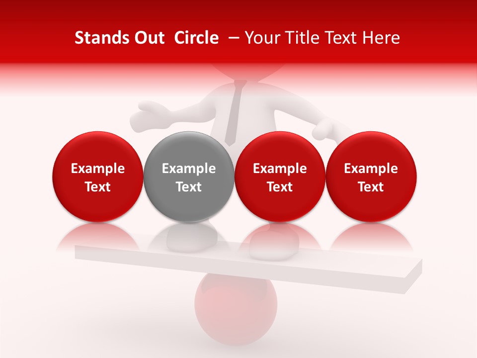 Balance Move Cartoon PowerPoint Template