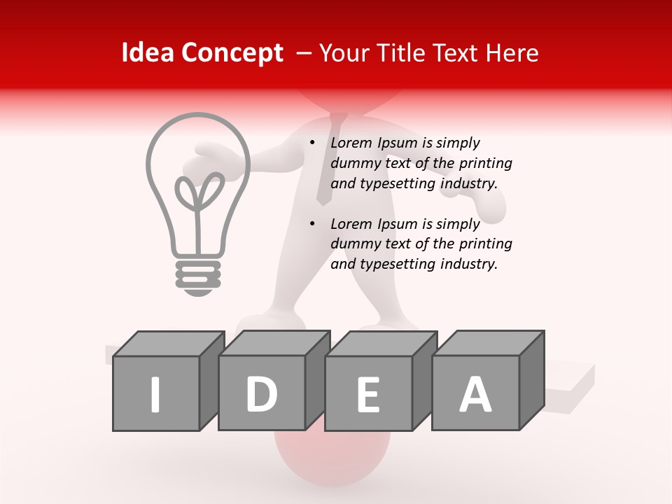 Balance Move Cartoon PowerPoint Template