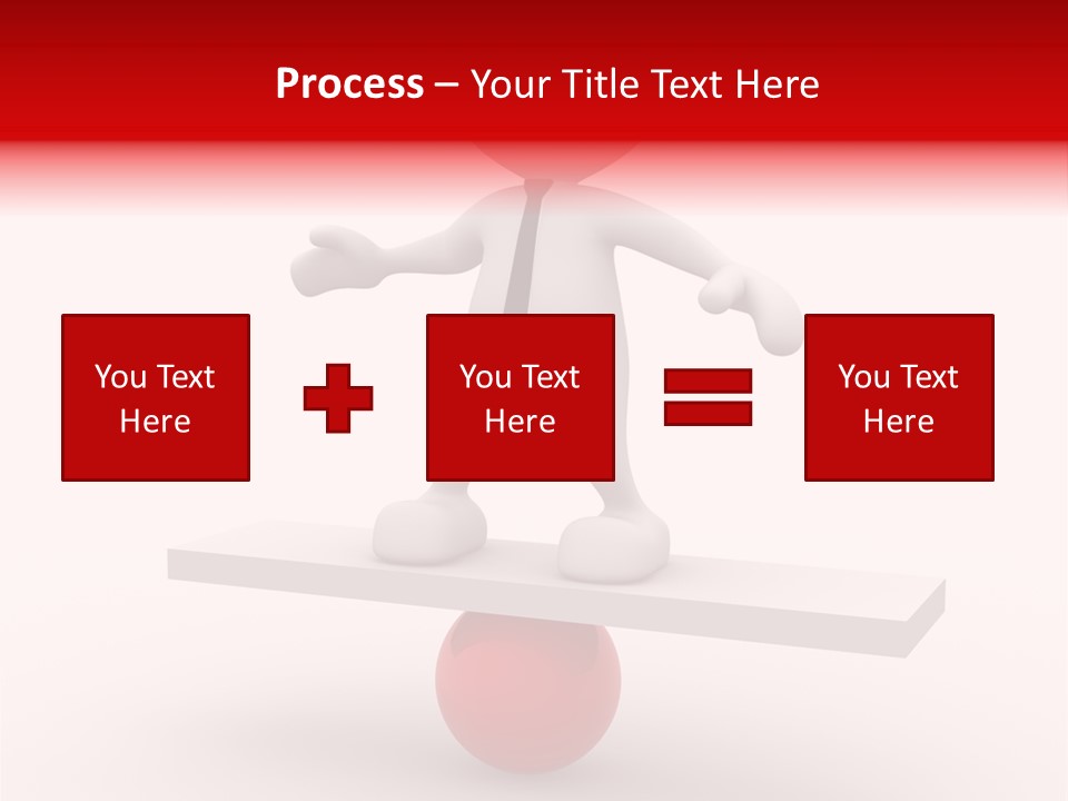 Balance Move Cartoon PowerPoint Template