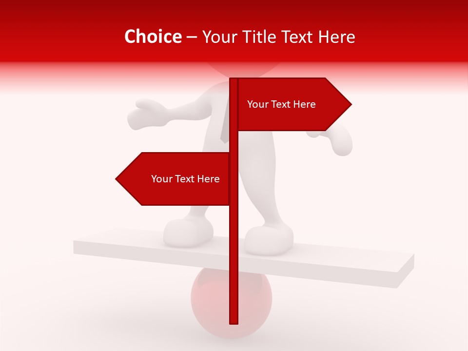 Balance Move Cartoon PowerPoint Template