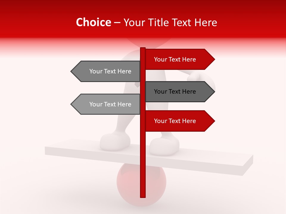 Balance Move Cartoon PowerPoint Template