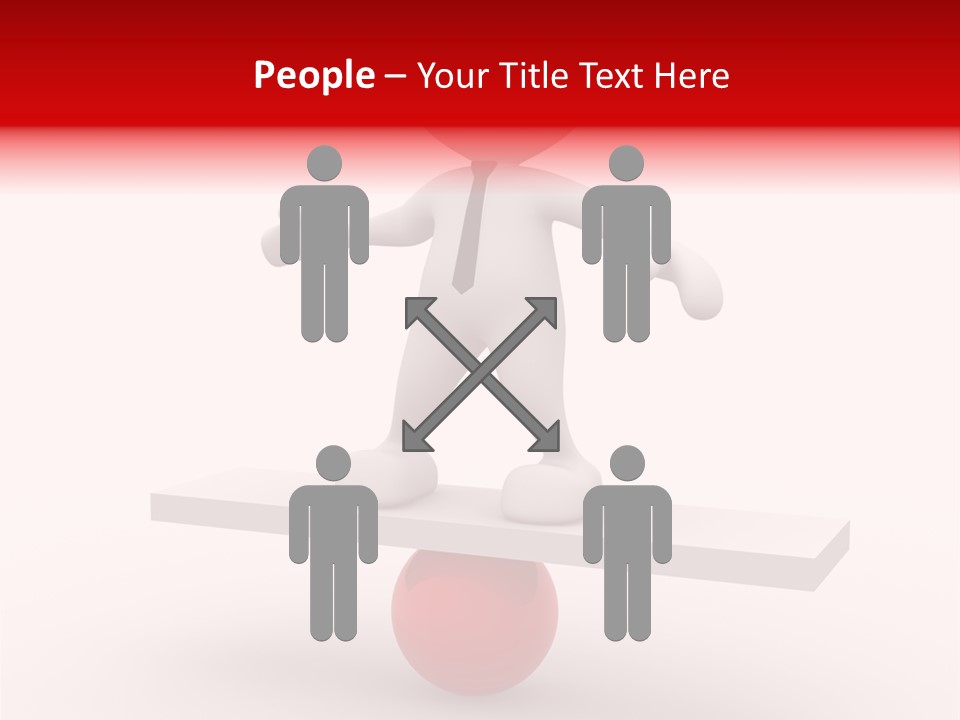 Balance Move Cartoon PowerPoint Template