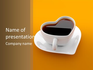 Full Saucer Tableware PowerPoint Template