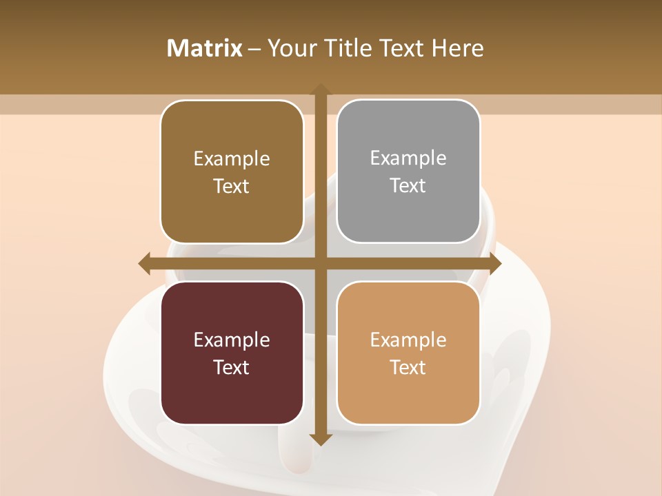 Full Saucer Tableware PowerPoint Template