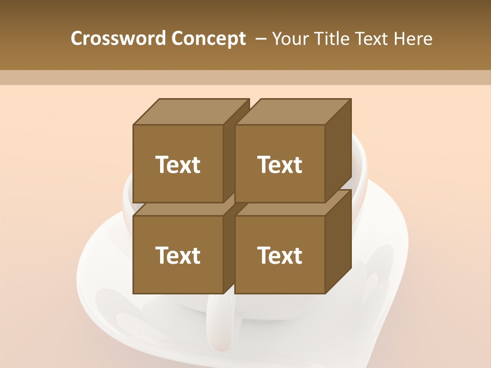 Full Saucer Tableware PowerPoint Template