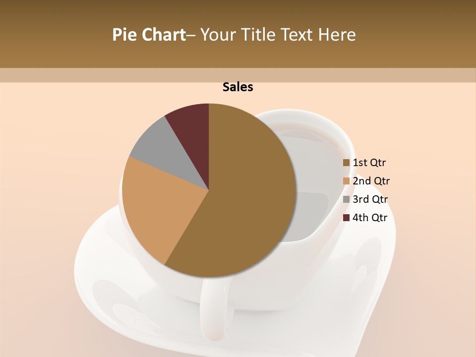 Full Saucer Tableware PowerPoint Template