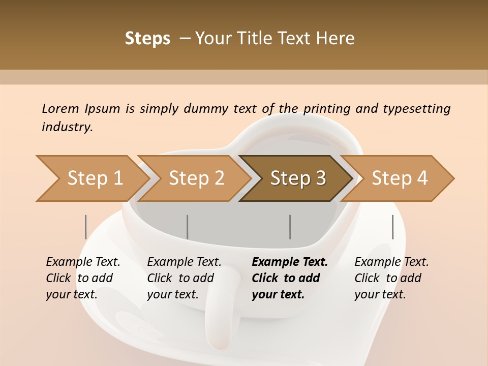 Full Saucer Tableware PowerPoint Template