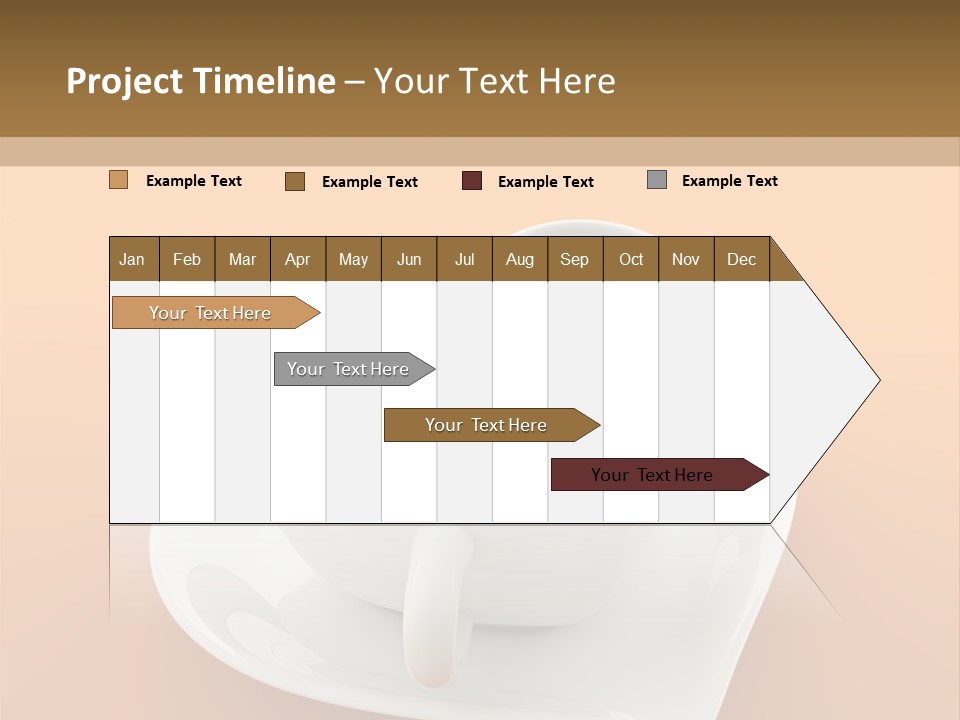 Full Saucer Tableware PowerPoint Template