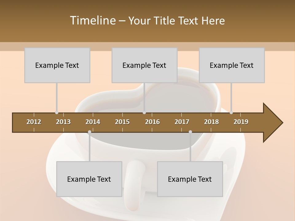 Full Saucer Tableware PowerPoint Template