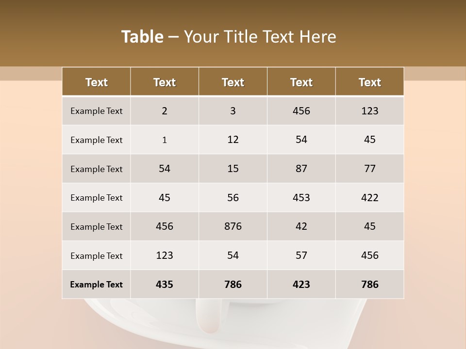 Full Saucer Tableware PowerPoint Template