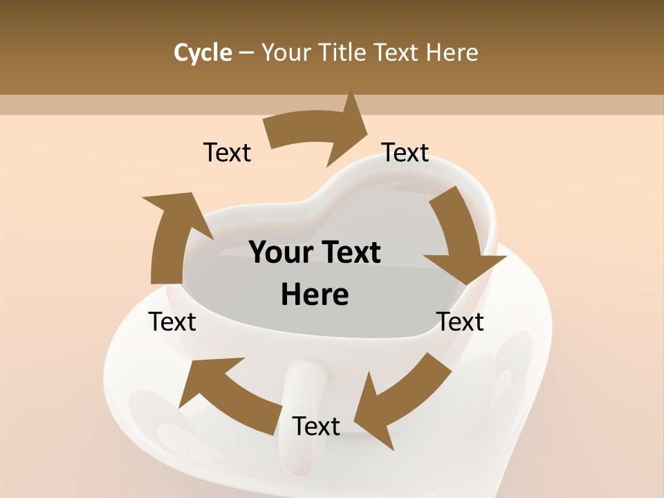 Full Saucer Tableware PowerPoint Template