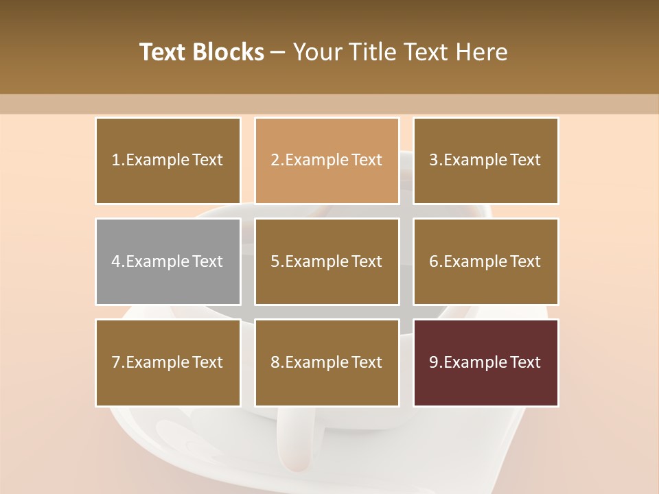 Full Saucer Tableware PowerPoint Template