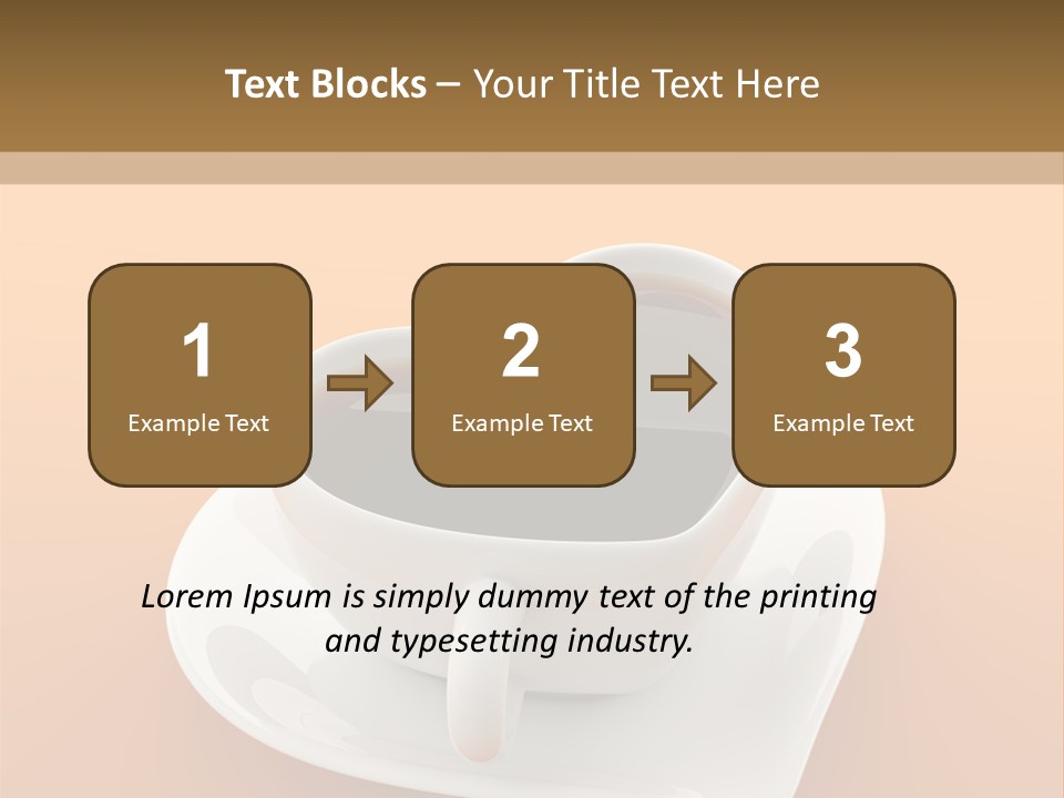 Full Saucer Tableware PowerPoint Template