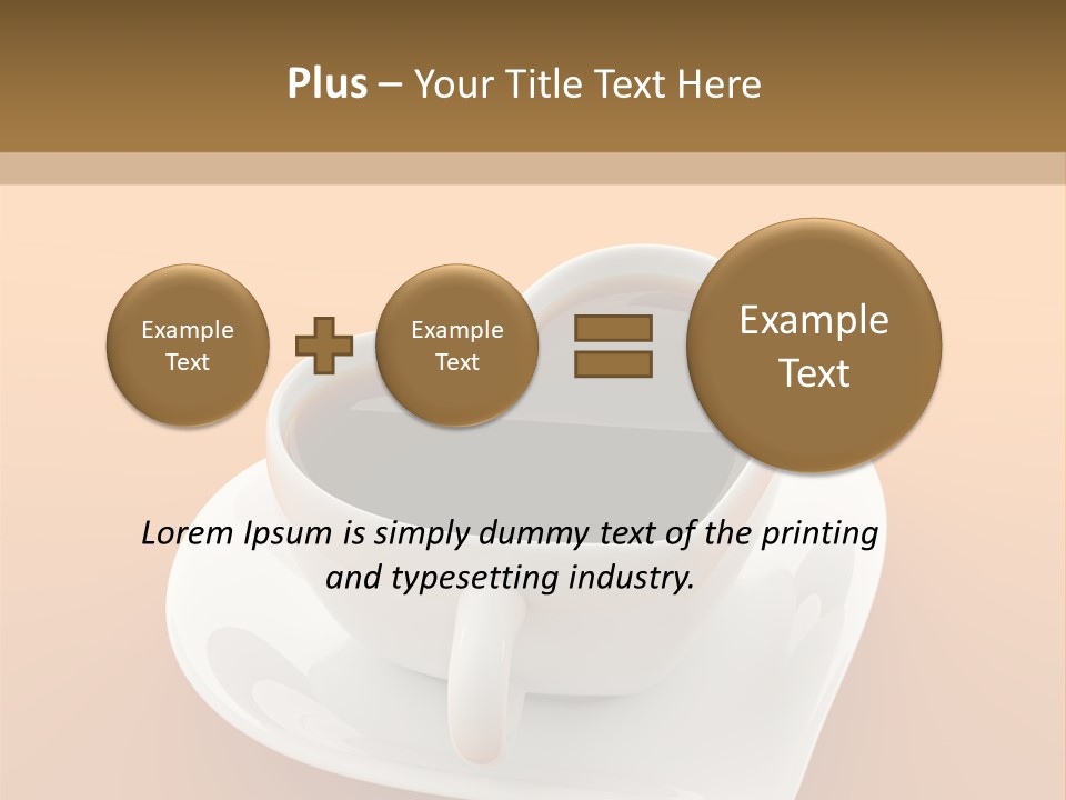 Full Saucer Tableware PowerPoint Template