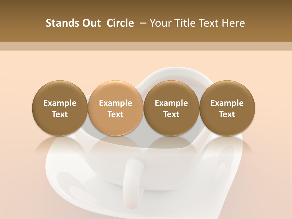 Full Saucer Tableware PowerPoint Template