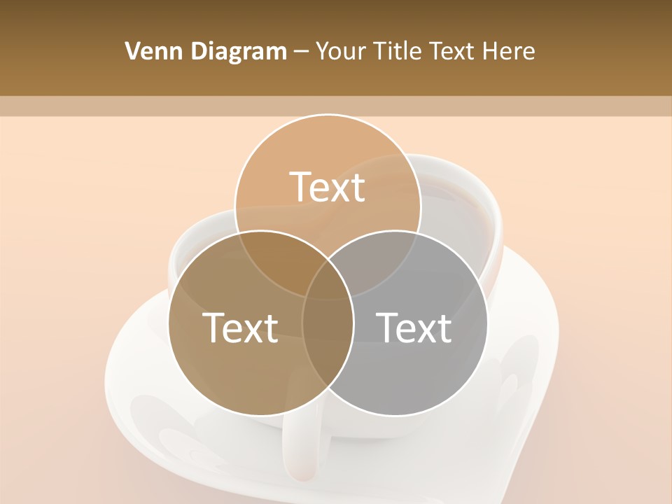 Full Saucer Tableware PowerPoint Template