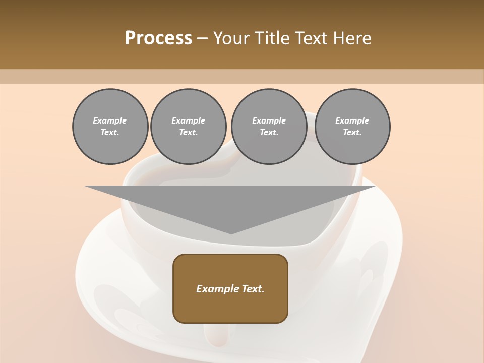 Full Saucer Tableware PowerPoint Template