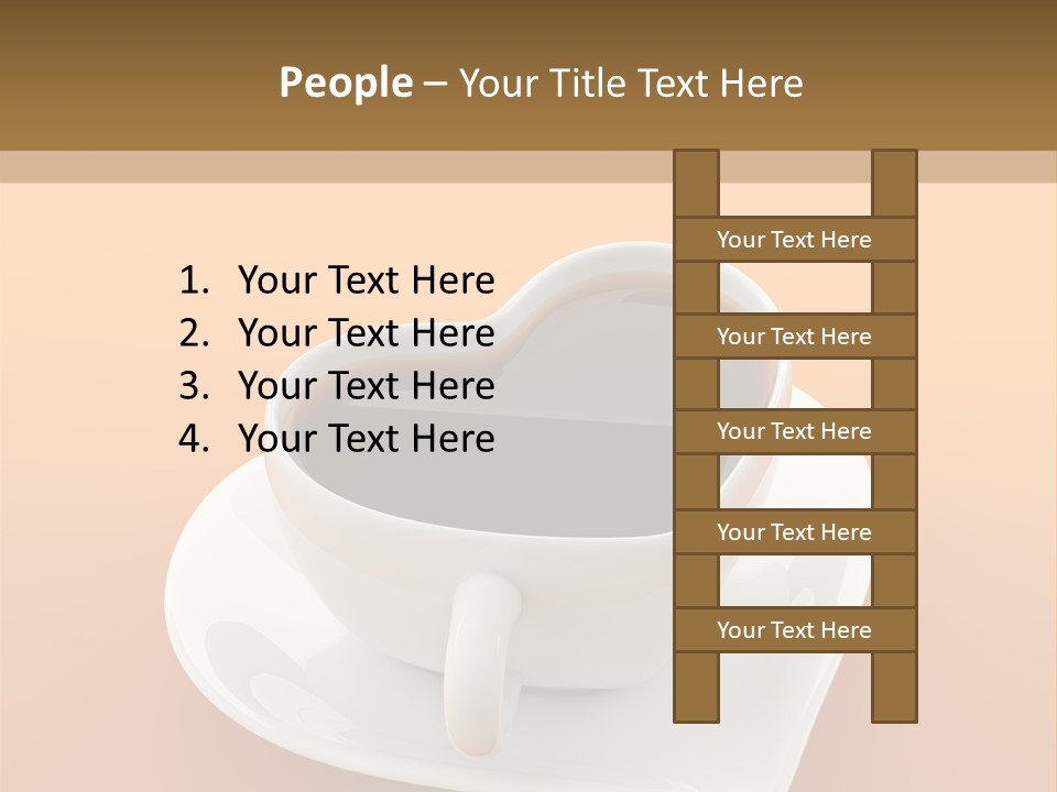 Full Saucer Tableware PowerPoint Template