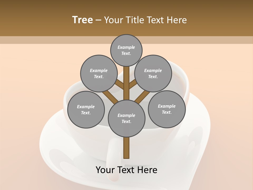 Full Saucer Tableware PowerPoint Template