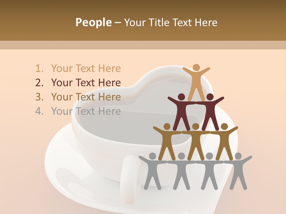Full Saucer Tableware PowerPoint Template