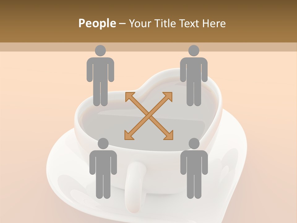 Full Saucer Tableware PowerPoint Template