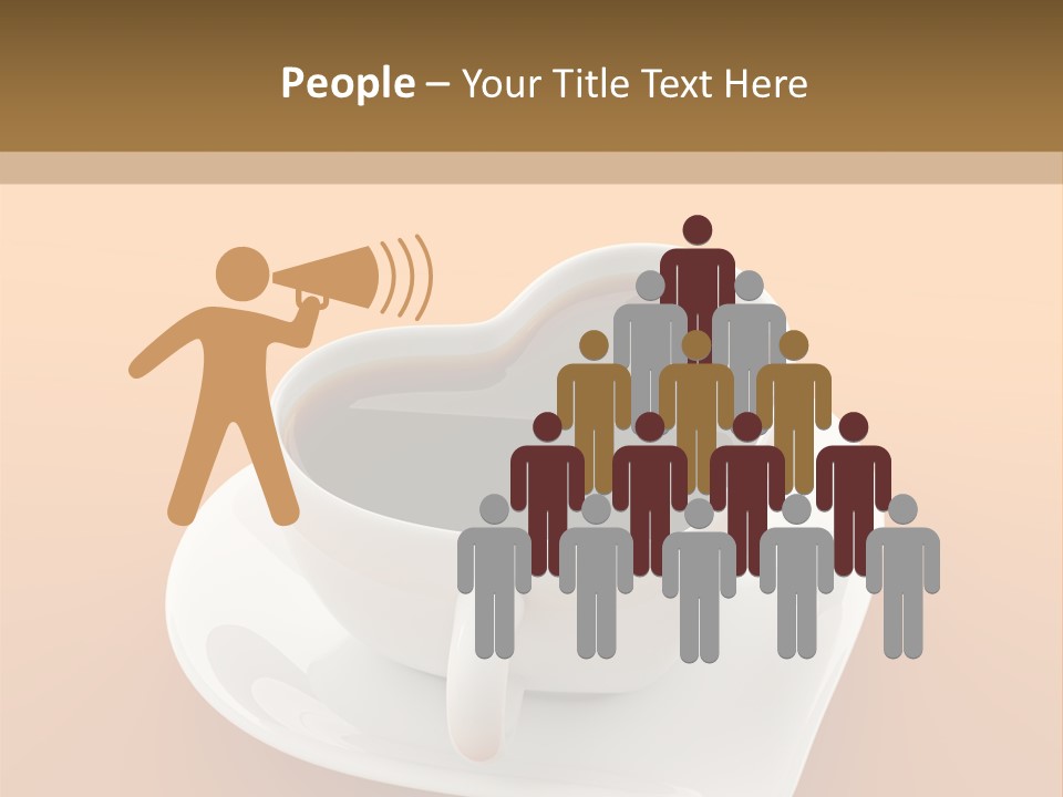 Full Saucer Tableware PowerPoint Template