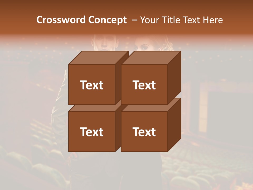 Couple Indoors Theatrical PowerPoint Template