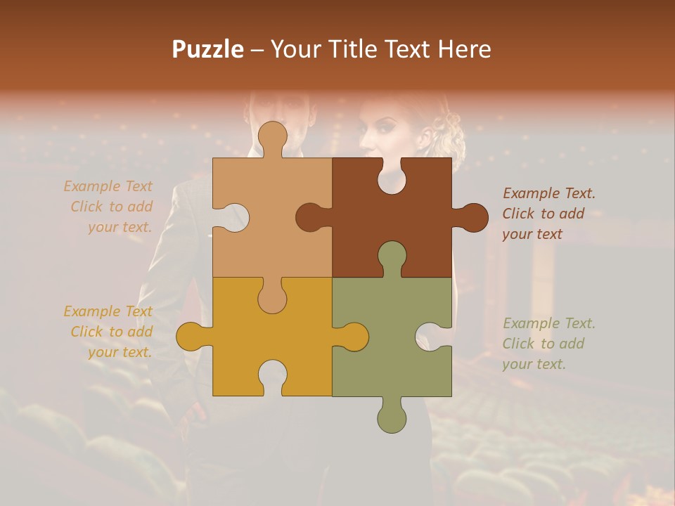 Couple Indoors Theatrical PowerPoint Template