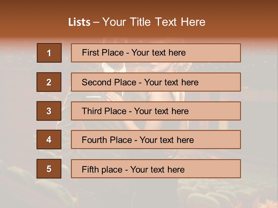 Couple Indoors Theatrical PowerPoint Template