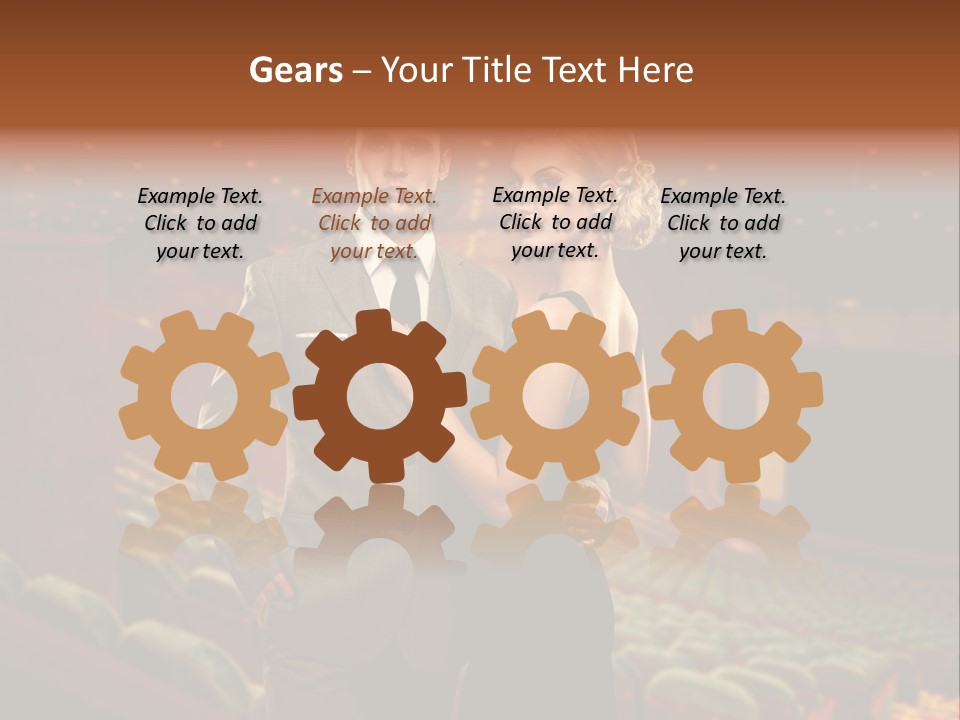 Couple Indoors Theatrical PowerPoint Template