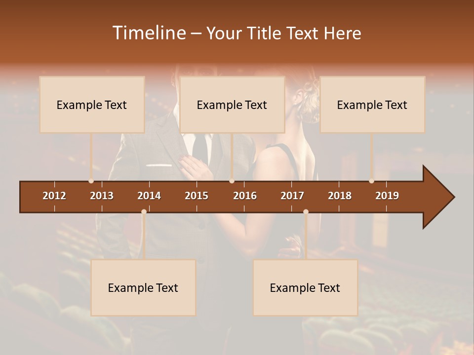 Couple Indoors Theatrical PowerPoint Template