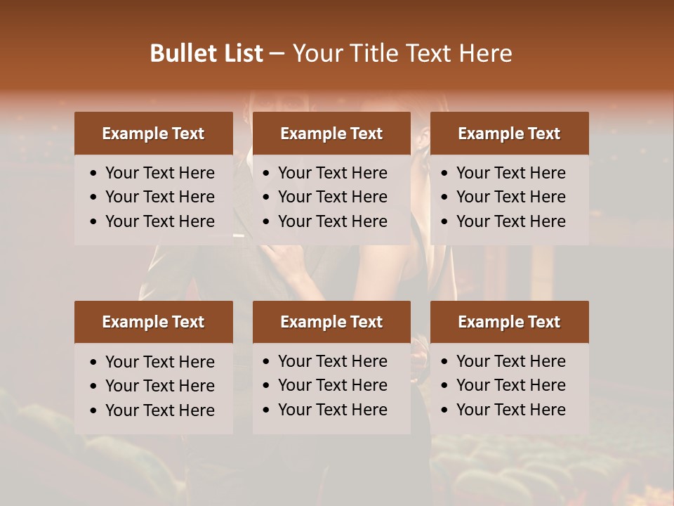 Couple Indoors Theatrical PowerPoint Template