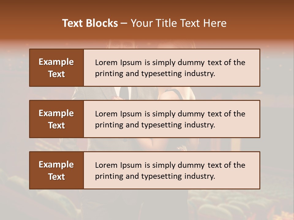 Couple Indoors Theatrical PowerPoint Template