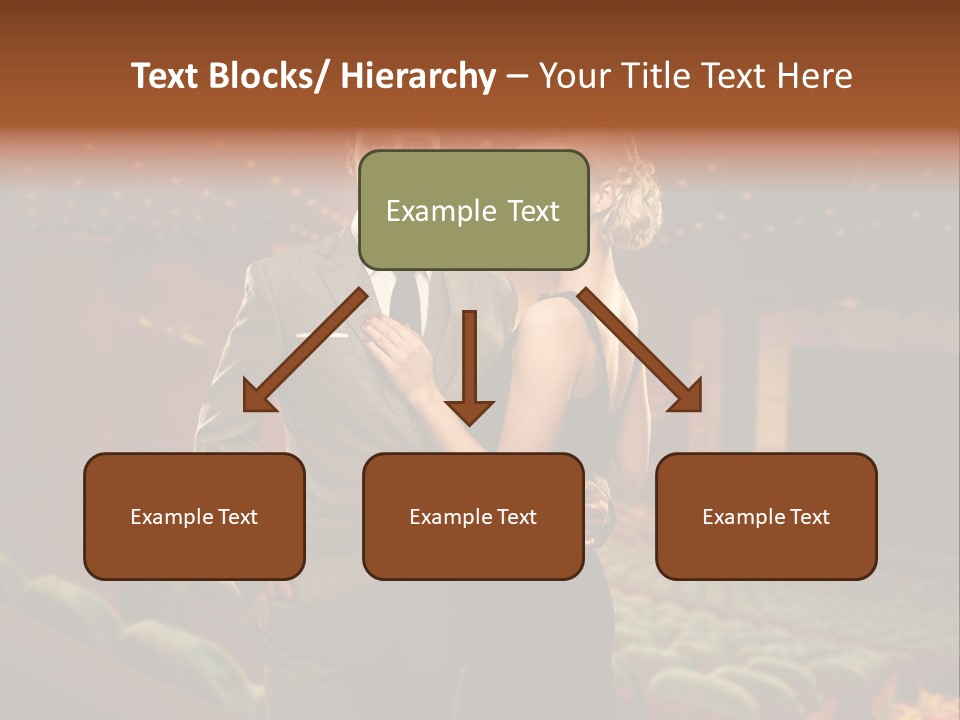 Couple Indoors Theatrical PowerPoint Template