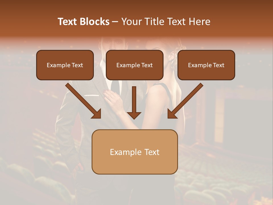 Couple Indoors Theatrical PowerPoint Template