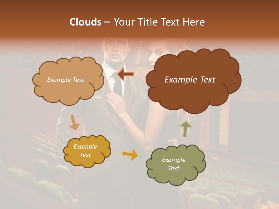 Couple Indoors Theatrical PowerPoint Template