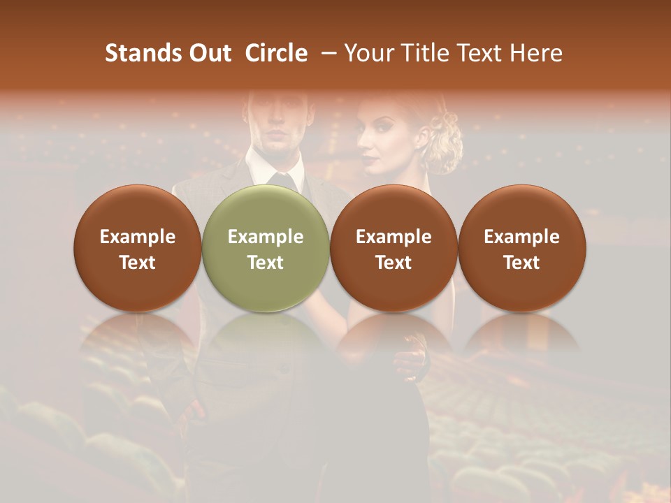 Couple Indoors Theatrical PowerPoint Template