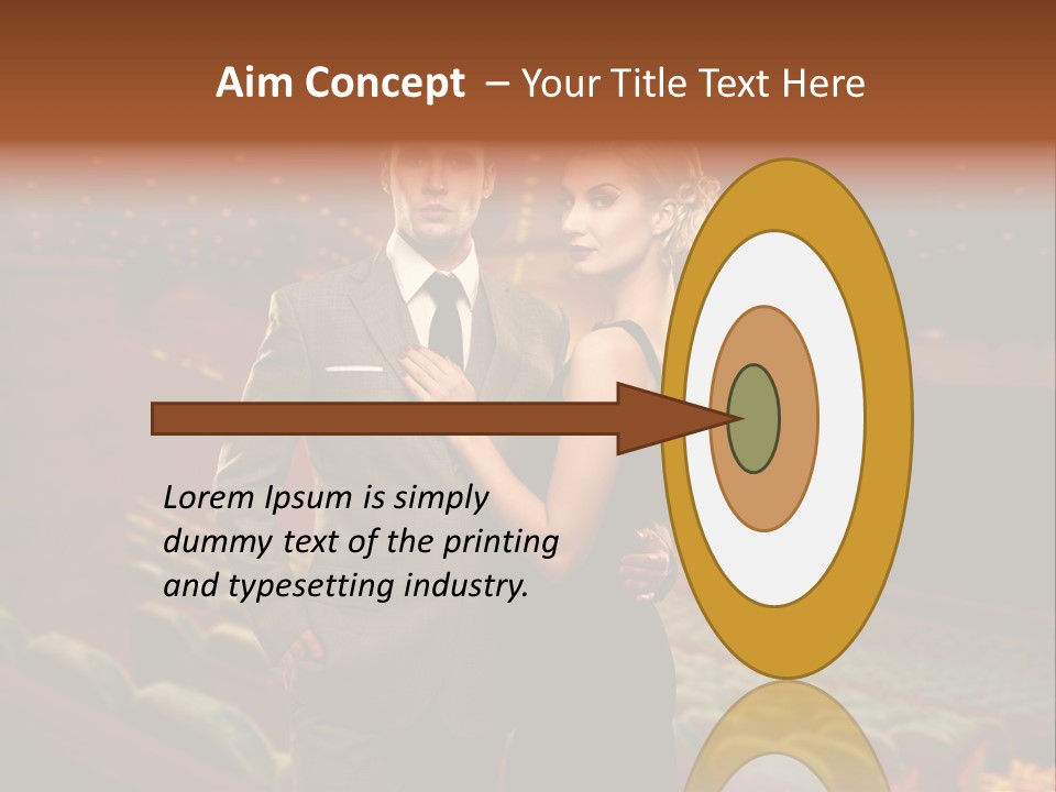 Couple Indoors Theatrical PowerPoint Template