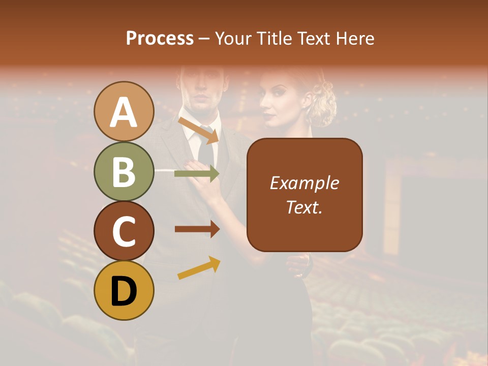 Couple Indoors Theatrical PowerPoint Template