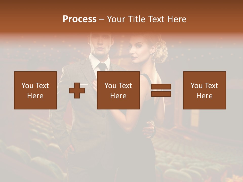 Couple Indoors Theatrical PowerPoint Template