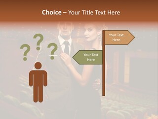 Couple Indoors Theatrical PowerPoint Template