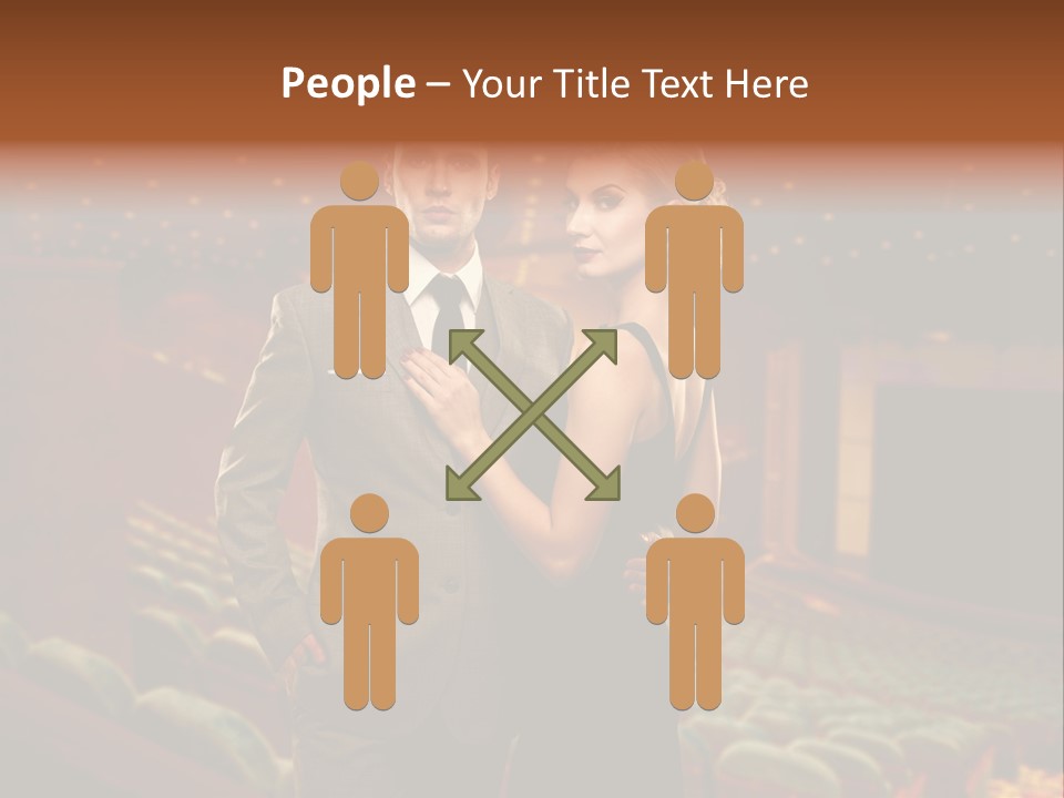 Couple Indoors Theatrical PowerPoint Template