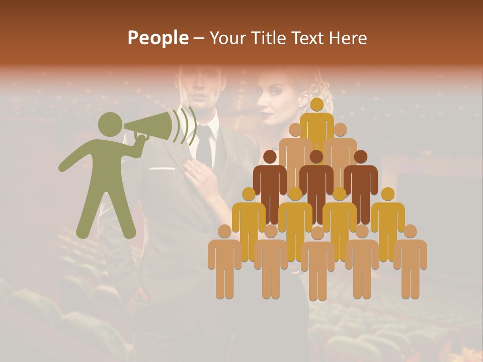 Couple Indoors Theatrical PowerPoint Template